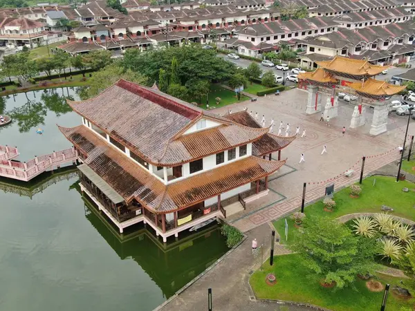 马来西亚沙捞越库庆 2019年11月8日 婆罗洲沙捞越首府库庆市的建筑 地标和风景 在古城展示著名的地标 — 图库照片