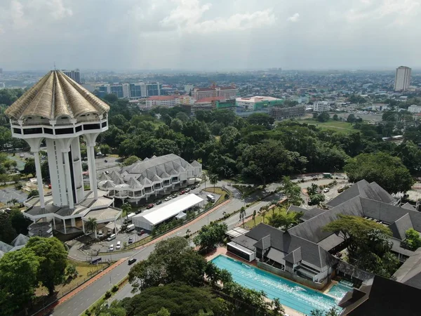 Kuching Sarawak Malaysia November 2019 Kuchings Stads Byggnader Landmärken Och — Stockfoto