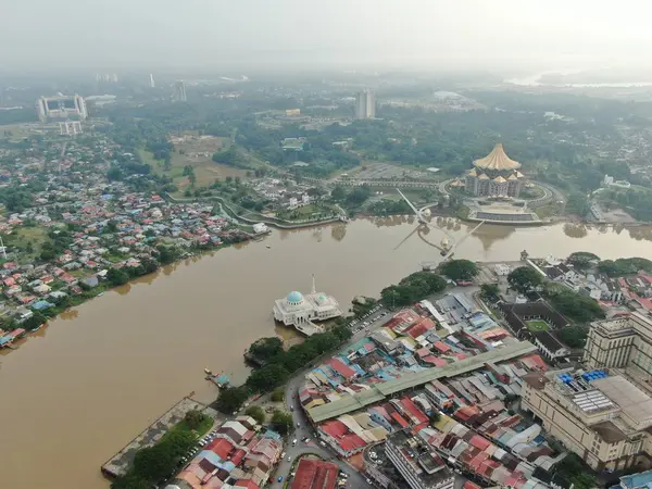 Kuching Sarawak Malaysia November 2019 Buildings Landmarks Scenery Kuching City — Stock Photo, Image