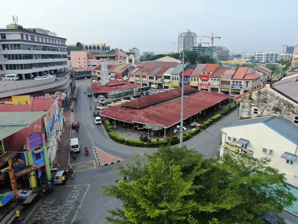 马来西亚沙捞越库庆 2019年11月8日 婆罗洲沙捞越首府库庆市的建筑 地标和风景 在古城展示著名的地标 — 图库照片