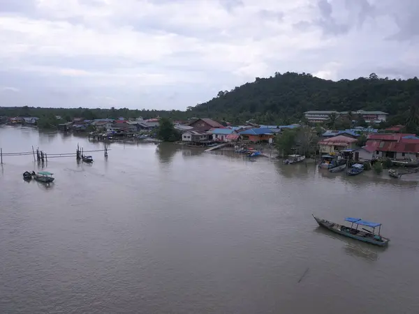 Kuching Sarawak Malásia Novembro 2019 Porto Senari Sejingkat Onde Todos — Fotografia de Stock