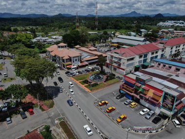 Bau, Sarawak / Malezya - 27 Ekim 2019: The Landmarks, Scenery, Commercial Centers and Nature of Bau, the Borneo Adası