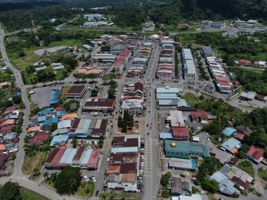 Bau, Sarawak / Malezya - 27 Ekim 2019: The Landmarks, Scenery, Commercial Centers and Nature of Bau, the Borneo Adası