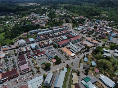 Bau, Sarawak / Malezya - 27 Ekim 2019: The Landmarks, Scenery, Commercial Centers and Nature of Bau, the Borneo Adası
