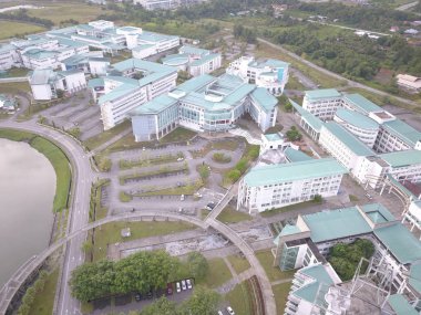 Kuching, Sarawak / Malezya - 16 Ekim 2019: Malezya Üniversitesi Kuching (Unimas) Kuching, Borneo Adası Sarawak