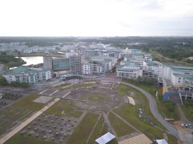 Kuching, Sarawak / Malezya - 16 Ekim 2019: Malezya Üniversitesi Kuching (Unimas) Kuching, Borneo Adası Sarawak