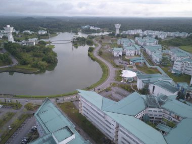 Kuching, Sarawak / Malezya - 16 Ekim 2019: Malezya Üniversitesi Kuching (Unimas) Kuching, Borneo Adası Sarawak