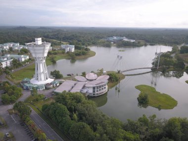 Kuching, Sarawak / Malezya - 16 Ekim 2019: Malezya Üniversitesi Kuching (Unimas) Kuching, Borneo Adası Sarawak