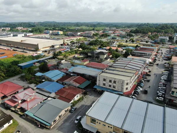 Kuching Sarawak Malaysia November 2019 Aerial View Siburan Village Mile — стокове фото