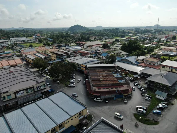 Kuching Sarawak Malaysia November 2019 Aerial View Siburan Village Mile — стокове фото