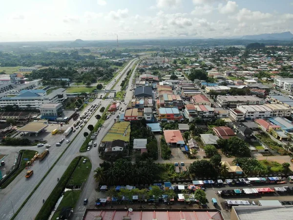 Kuching Sarawak Malaysia Novembre 2019 Veduta Aerea Del Villaggio Siberiano — Foto Stock