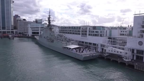 Viaduct Harbour Auckland Nuova Zelanda Dicembre 2019 Bellissima Scena Che — Video Stock