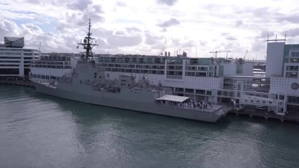 Viaduct Harbour Auckland Nuova Zelanda Dicembre 2019 Bellissima Scena Che — Video Stock