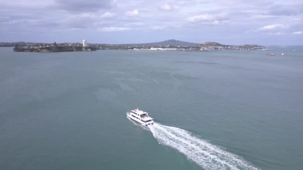 Viadukt Harbour Auckland Nový Zéland Prosince 2019 Krásná Scéna Obklopující — Stock video