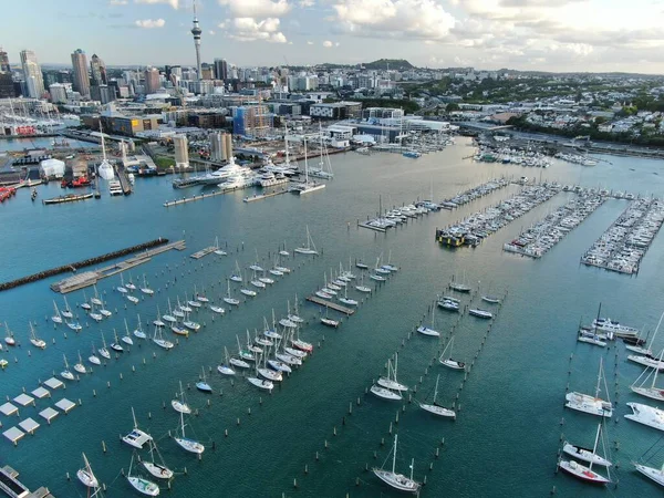 Viaduct Harbour Auckland Nieuw Zeeland December 2019 Prachtige Scene Rondom — Stockfoto