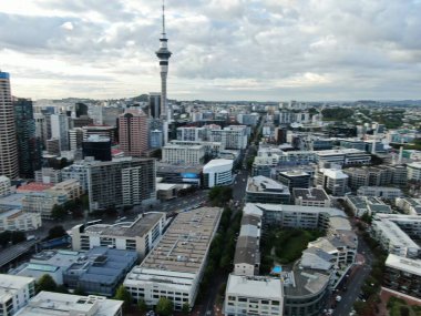 Viyadük Limanı, Auckland / Yeni Zelanda - 29 Aralık 2019: Viyaduct Limanı, Prenses Rıhtımı, marina Körfezi, Wynyard, St Marys Körfezi ve Westhaven, Yeni Zelanda 'nın tamamı