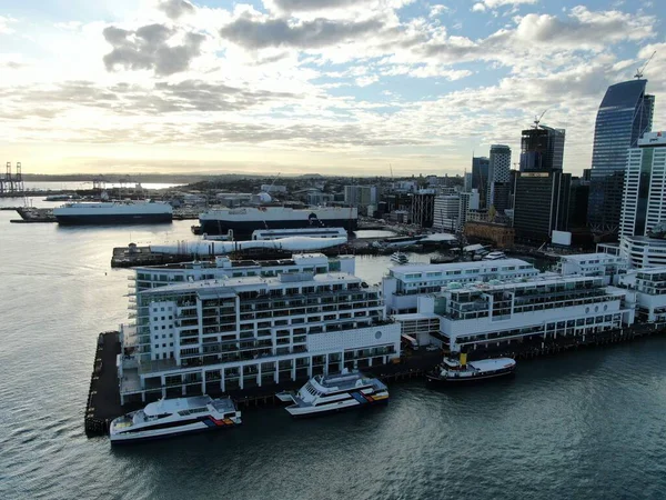 Viaduct Harbour Auckland Nuova Zelanda Dicembre 2019 Bellissima Scena Che — Foto Stock