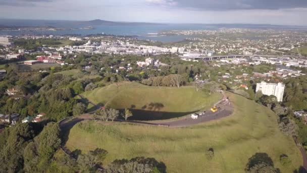 Mount Eden Auckland Nova Zelândia Dezembro 2019 Lendário Vulcão Monte — Vídeo de Stock