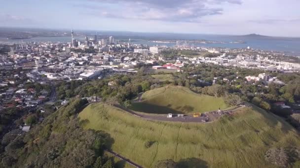 Mount Eden Auckland Nova Zelândia Dezembro 2019 Lendário Vulcão Monte — Vídeo de Stock