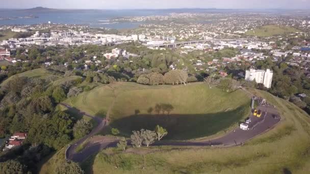 Mount Eden Auckland Nova Zelândia Dezembro 2019 Lendário Vulcão Monte — Vídeo de Stock