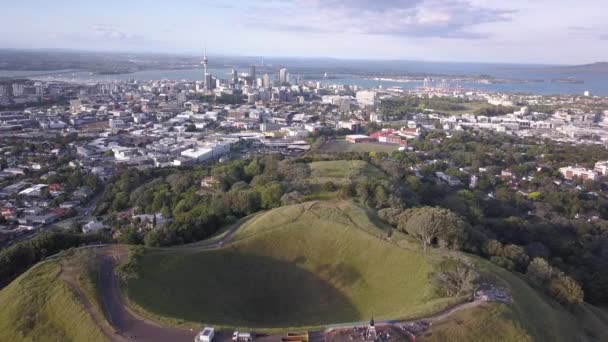Mount Eden Auckland Nova Zelândia Dezembro 2019 Lendário Vulcão Monte — Vídeo de Stock