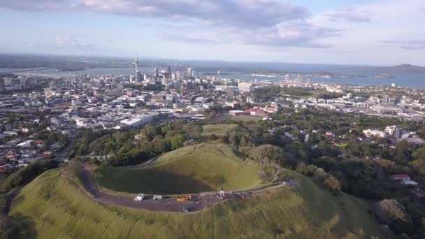 Góra Eden Auckland Nowa Zelandia Grudzień 2019 Legendarne Położenie Wulkanu — Wideo stockowe