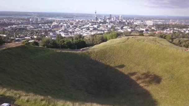 Góra Eden Auckland Nowa Zelandia Grudzień 2019 Legendarne Położenie Wulkanu — Wideo stockowe