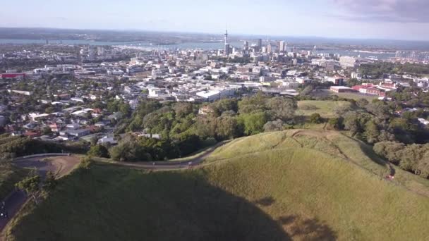 Mount Eden Auckland Neuseeland Dezember 2019 Die Legendäre Vulkanische Lage — Stockvideo