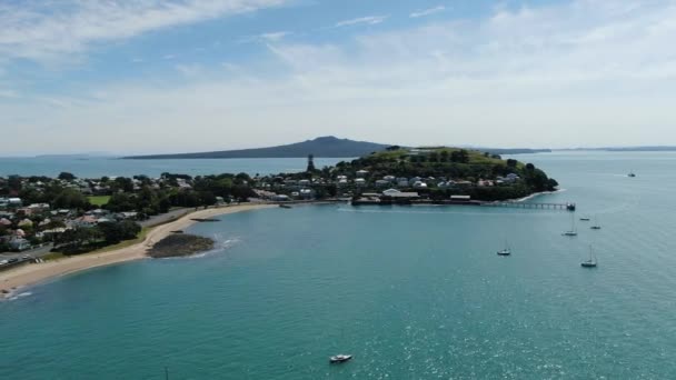 Devonport Auckland Nova Zelândia Dezembro 2019 Victorian Style Seaside Village — Vídeo de Stock