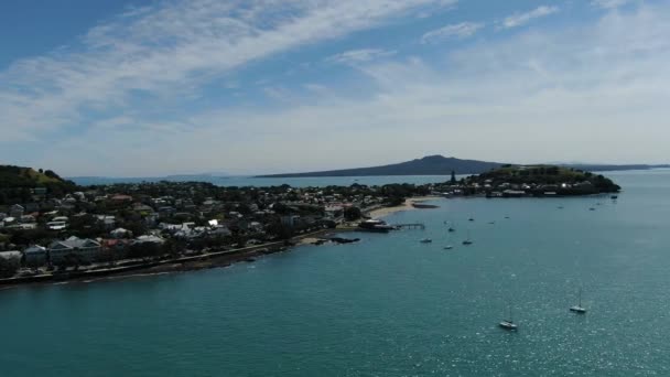 Devonport Auckland Nueva Zelanda Diciembre 2019 Pueblo Costero Estilo Victoriano — Vídeos de Stock