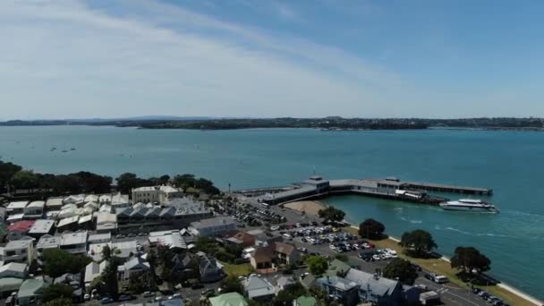 Devonport Auckland New Zealand December 2019 Victorian Style Seaside Village — Stockvideo