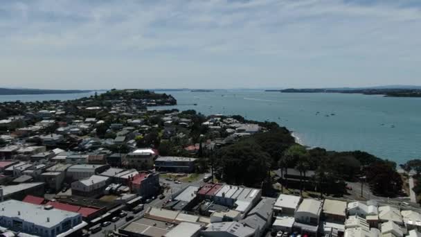 Devonport Auckland Zéland 2019 December Viktoriánus Stílusú Tengerparti Falu Devonportban — Stock videók