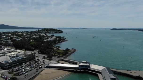 Devonport Auckland Nový Zéland Prosince 2019 Victorian Style Seaside Village — Stock video