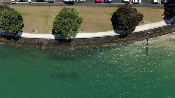 Devonport Auckland Neuseeland Dezember 2019 Das Viktorianische Dorf Devonport Meer — Stockvideo