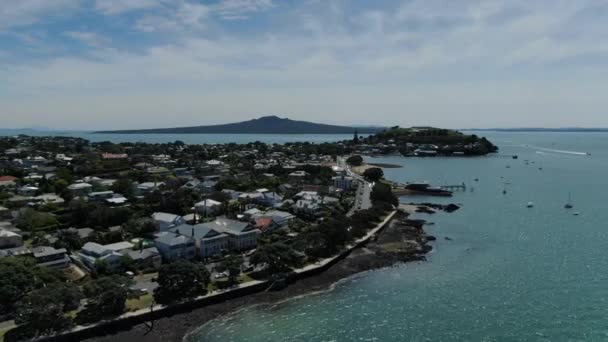Devonport Auckland Nueva Zelanda Diciembre 2019 Pueblo Costero Estilo Victoriano — Vídeos de Stock