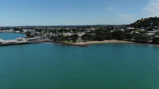 Devonport Auckland Nueva Zelanda Diciembre 2019 Pueblo Costero Estilo Victoriano — Vídeos de Stock