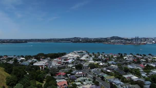 Devonport Auckland Nuova Zelanda Dicembre 2019 Victorian Style Seaside Village — Video Stock