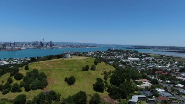 Devonport Auckland Nueva Zelanda Diciembre 2019 Pueblo Costero Estilo Victoriano — Vídeo de stock