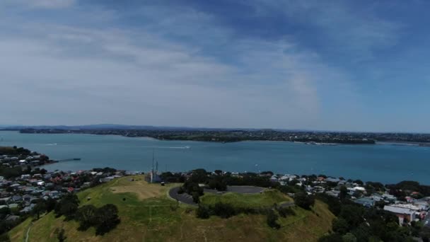 Devonport Auckland Neuseeland Dezember 2019 Das Viktorianische Dorf Devonport Meer — Stockvideo