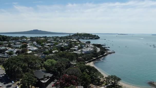 Devonport Auckland Nový Zéland Prosince 2019 Victorian Style Seaside Village — Stock video