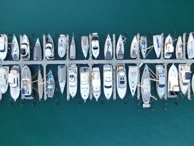 Viyadük Limanı, Auckland / Yeni Zelanda - 29 Aralık 2019: Viyaduct Limanı, Prenses Rıhtımı, marina Körfezi, Wynyard, St Marys Körfezi ve Westhaven, Yeni Zelanda 'nın tamamı