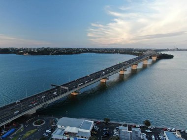 Viyadük Limanı, Auckland / Yeni Zelanda - 29 Aralık 2019: Viyaduct Limanı, Prenses Rıhtımı, marina Körfezi, Wynyard, St Marys Körfezi ve Westhaven, Yeni Zelanda 'nın tamamı