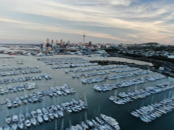 Port Viaduc Auckland Nouvelle Zélande Décembre 2019 Belle Scène Entourant — Photo