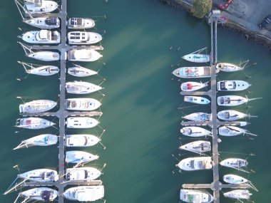 Viyadük Limanı, Auckland / Yeni Zelanda - 29 Aralık 2019: Viyaduct Limanı, Prenses Rıhtımı, marina Körfezi, Wynyard, St Marys Körfezi ve Westhaven, Yeni Zelanda 'nın tamamı