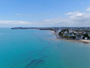 Viyadük Limanı, Auckland / Yeni Zelanda - 29 Aralık 2019: Viyaduct Limanı, Prenses Rıhtımı, marina Körfezi, Wynyard, St Marys Körfezi ve Westhaven, Yeni Zelanda 'nın tamamı