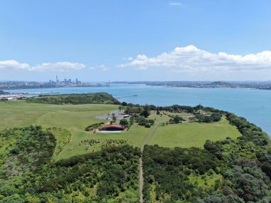 Viyadük Limanı, Auckland / Yeni Zelanda - 29 Aralık 2019: Viyaduct Limanı, Prenses Rıhtımı, marina Körfezi, Wynyard, St Marys Körfezi ve Westhaven, Yeni Zelanda 'nın tamamı