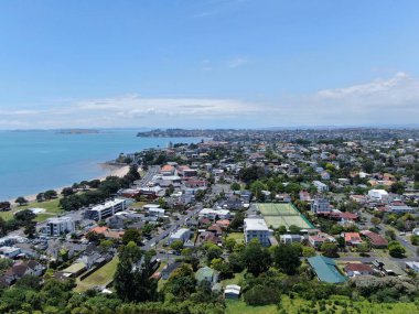 Viyadük Limanı, Auckland / Yeni Zelanda - 29 Aralık 2019: Viyaduct Limanı, Prenses Rıhtımı, marina Körfezi, Wynyard, St Marys Körfezi ve Westhaven, Yeni Zelanda 'nın tamamı