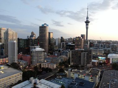 Viyadük Limanı, Auckland / Yeni Zelanda - 29 Aralık 2019: Viyaduct Limanı, Prenses Rıhtımı, marina Körfezi, Wynyard, St Marys Körfezi ve Westhaven, Yeni Zelanda 'nın tamamı