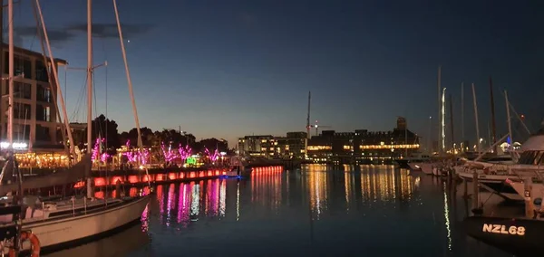 Viaduct Harbour Auckland New Zealand December 2019 Beautiful Scene Surrounding — Stock Photo, Image