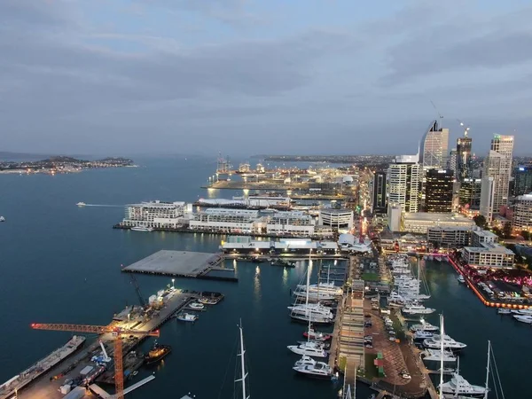 Viaduct Harbour Auckland Nuova Zelanda Dicembre 2019 Bellissima Scena Che — Foto Stock